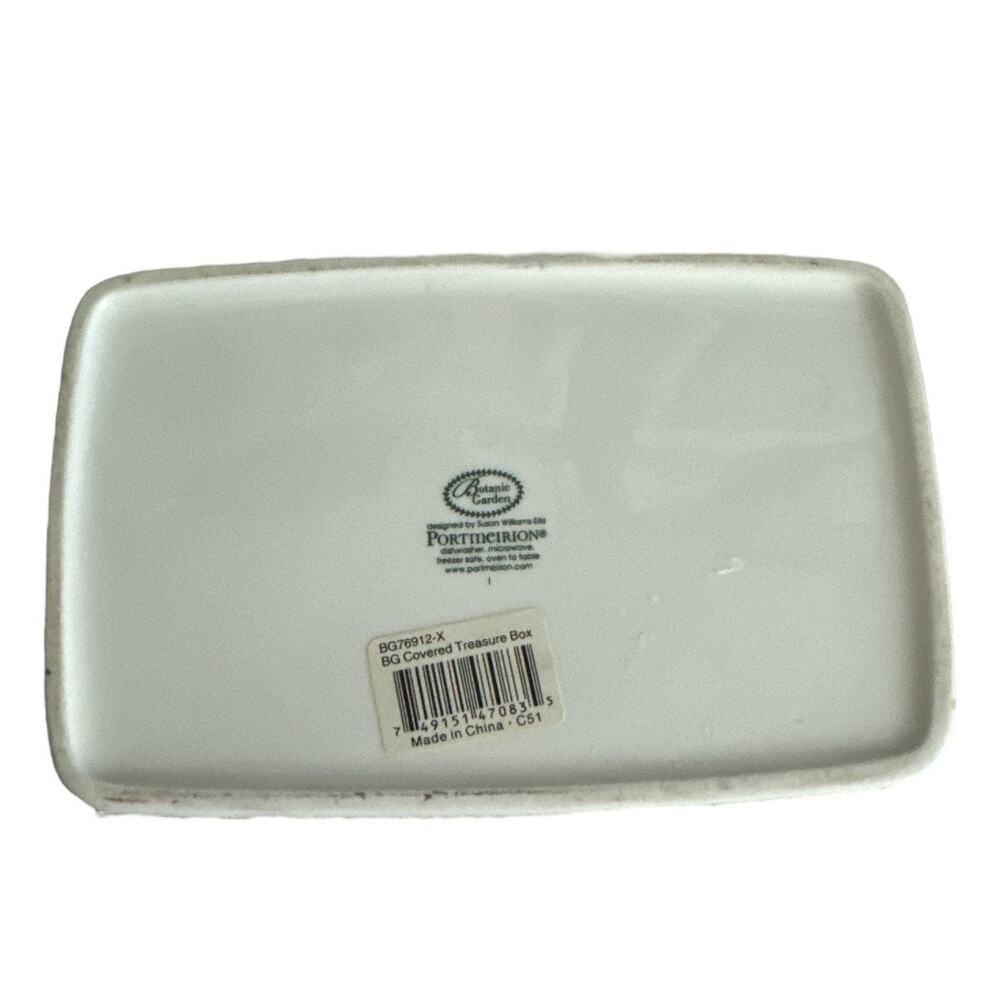 Portmeirion Susan Williams Porcelain Rectangular Lidded Trinket Box - Picture 9 of 10